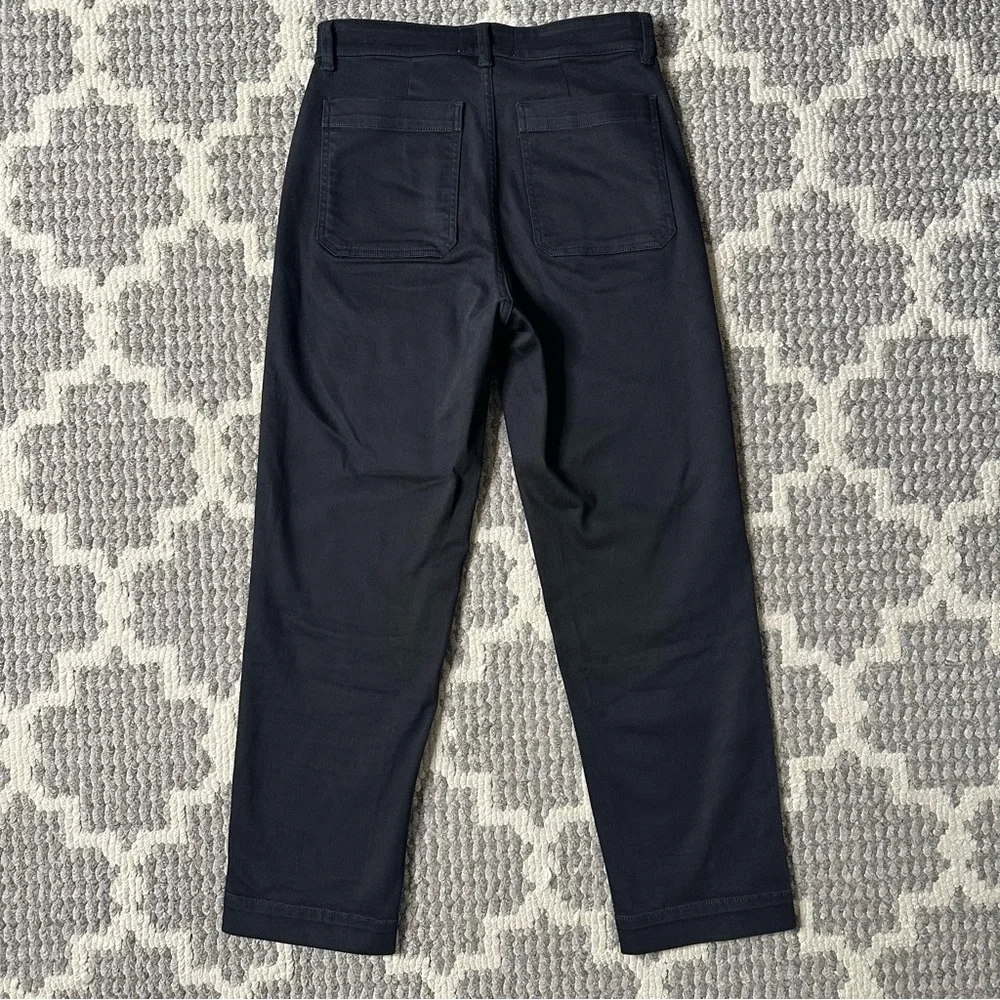 Everlane Black Utility Straight-Leg Crop Pants Size 6 Long / Tall - Picture 5 of 9